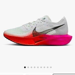 New Nike Vaporfly 3 Size W 8.5 Bright Crimson Pink and Orange